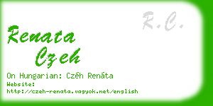 renata czeh business card